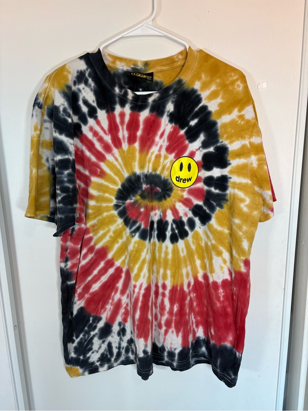Drew House Mascot Tye Dye Size XL Justin Bieber Smiley Face T-Shirt